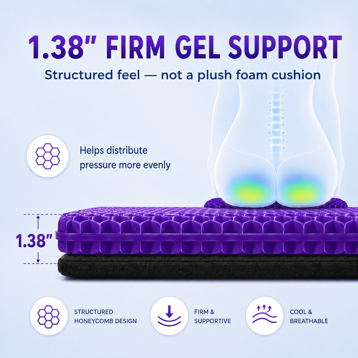 CloudSeat™ Gel Seat Cushion